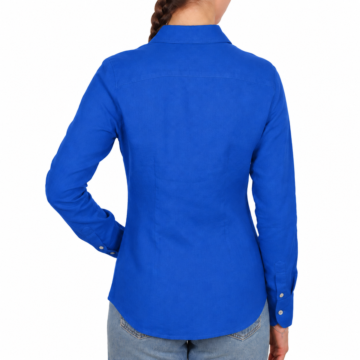 Bagutta Women Shirt Linen Bluette Light Blue