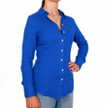 Bagutta Women Shirt Linen Bluette Light Blue