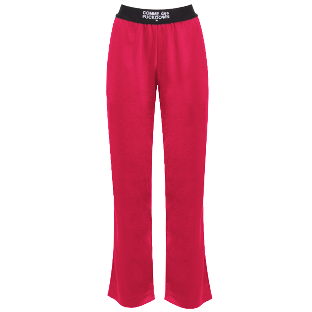 Comme Des Fuckdown Women Trousers Satin Fuxia Fuchsia