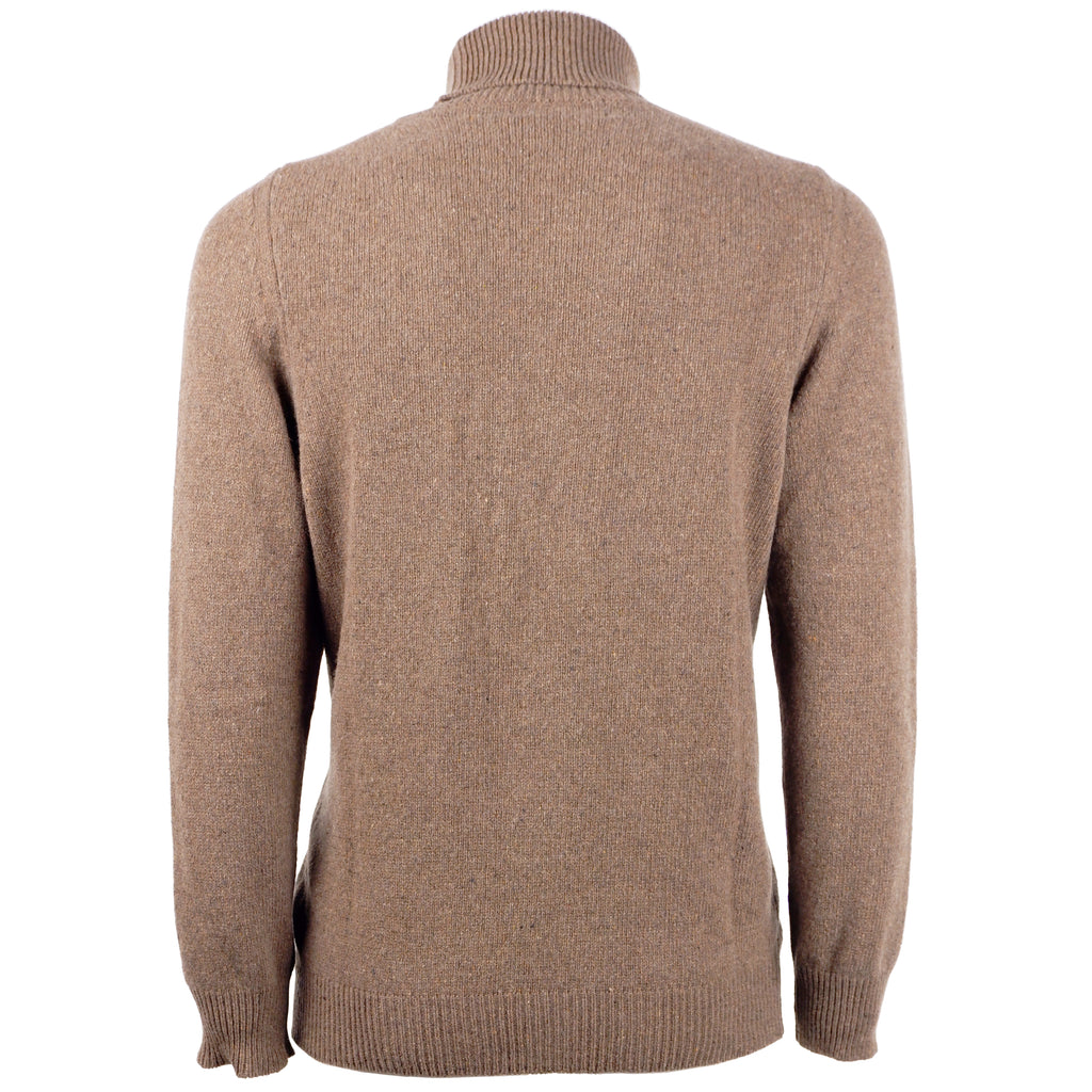 Emilio Romanelli Men Turtleneck Cashmere Brown