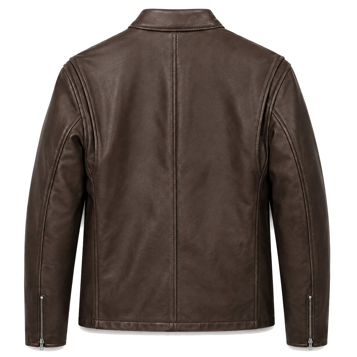 Schott NYC Men Jacket Leather Capra Brown