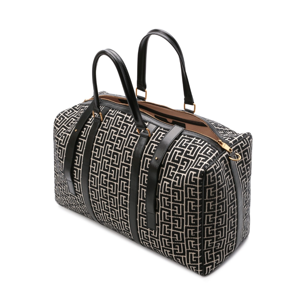 Balmain Men Borsone Voyage Duffle Bags Black