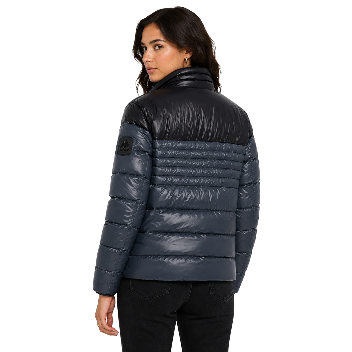 Moose knuckles Women Down Jacket Bicolor Black