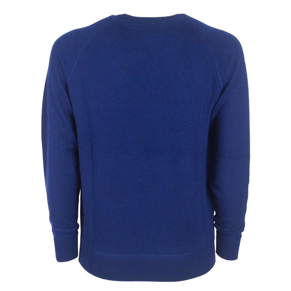 Emilio Romanelli Men Raglan Cut Sweaters Blue