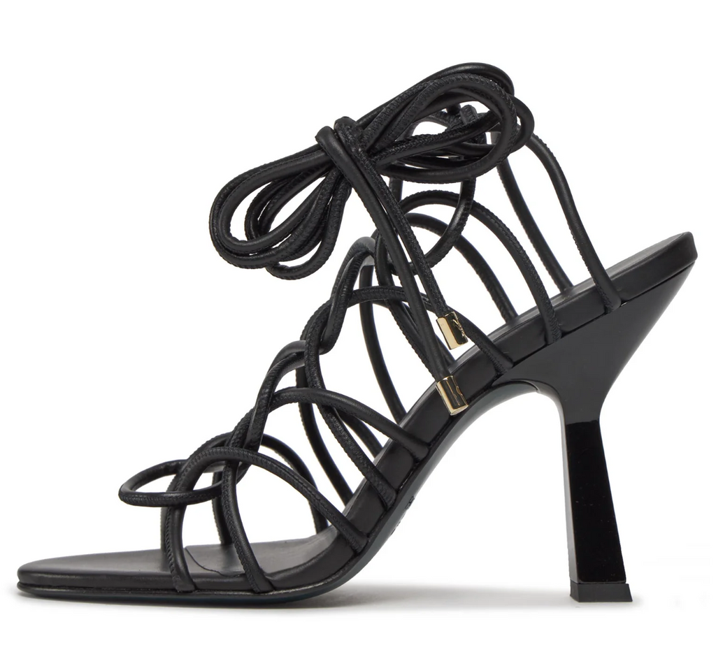 Patrizia Pepe Women Sandali Leather Intrecciata Sandals Black