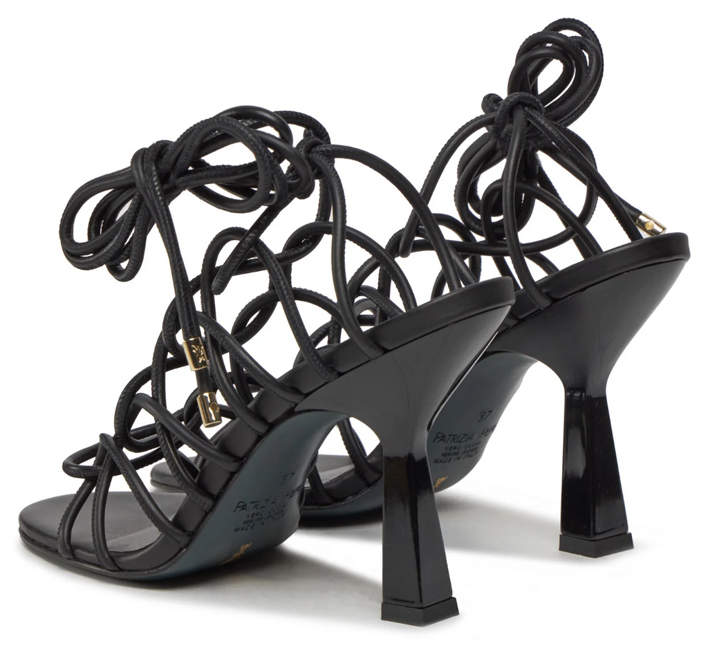 Patrizia Pepe Women Sandali Leather Intrecciata Sandals Black