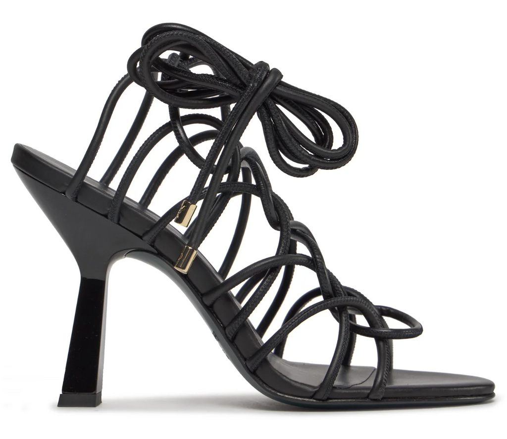 Patrizia Pepe Women Sandali Leather Intrecciata Sandals Black