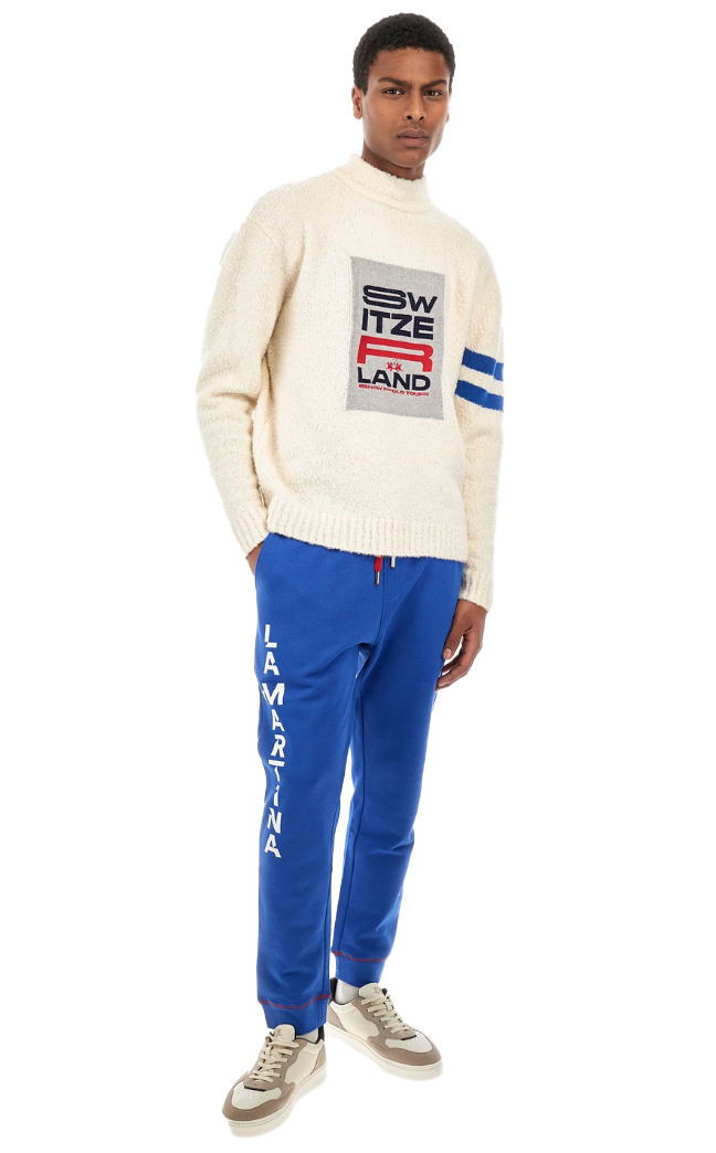 La Martina Men Turtle Neck Knit White