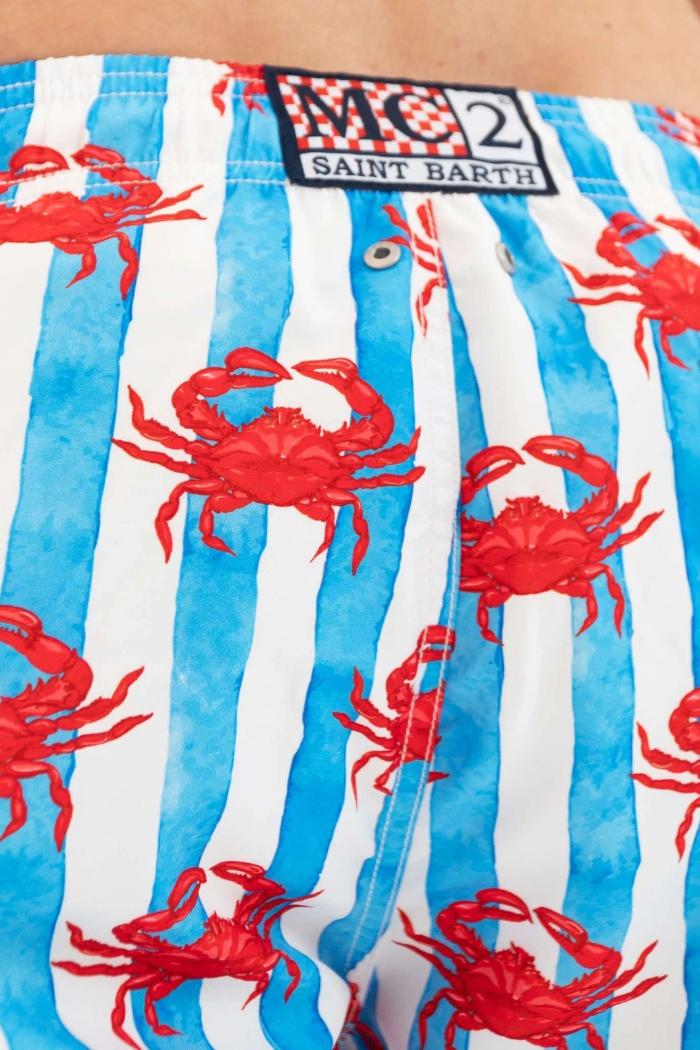 MC2 Saint Barth Men Gustavia Crabs Crew Swimwear Multicolor