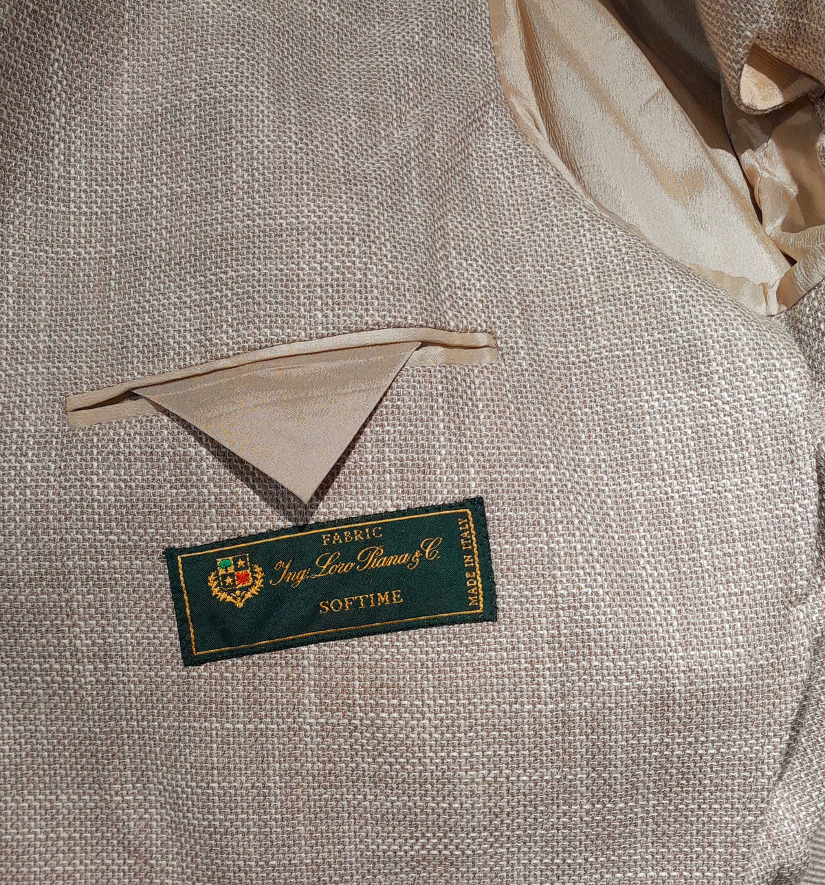 Loro Piana Fabric Men Jacket Double-Breasted Softime Beige