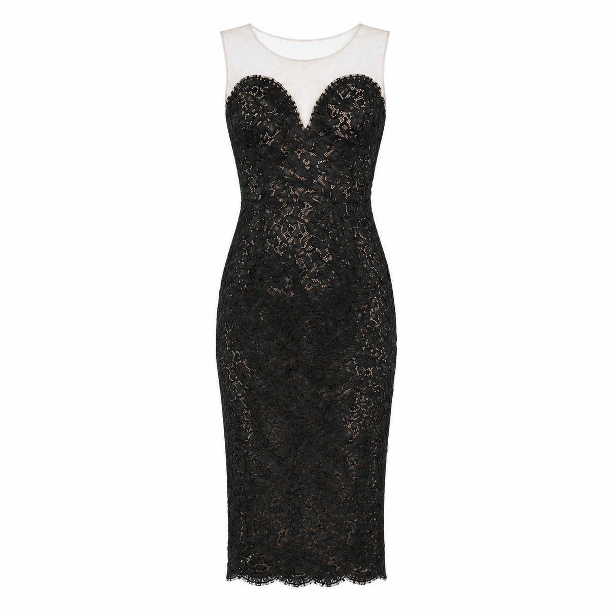 Dolce & Gabbana Women Sheath Dress Lace Black