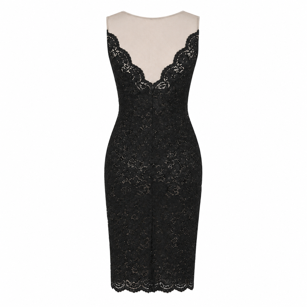 Dolce & Gabbana Women Sheath Dress Lace Black