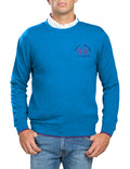 La Martina Men Sweater Crewneck Lambscot Light Blue