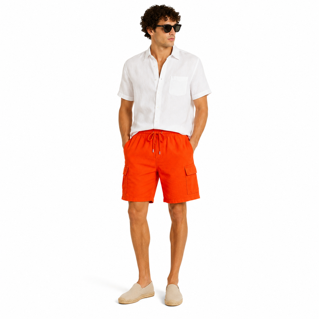 Vilebrequin Men Shorts Cargo Orange