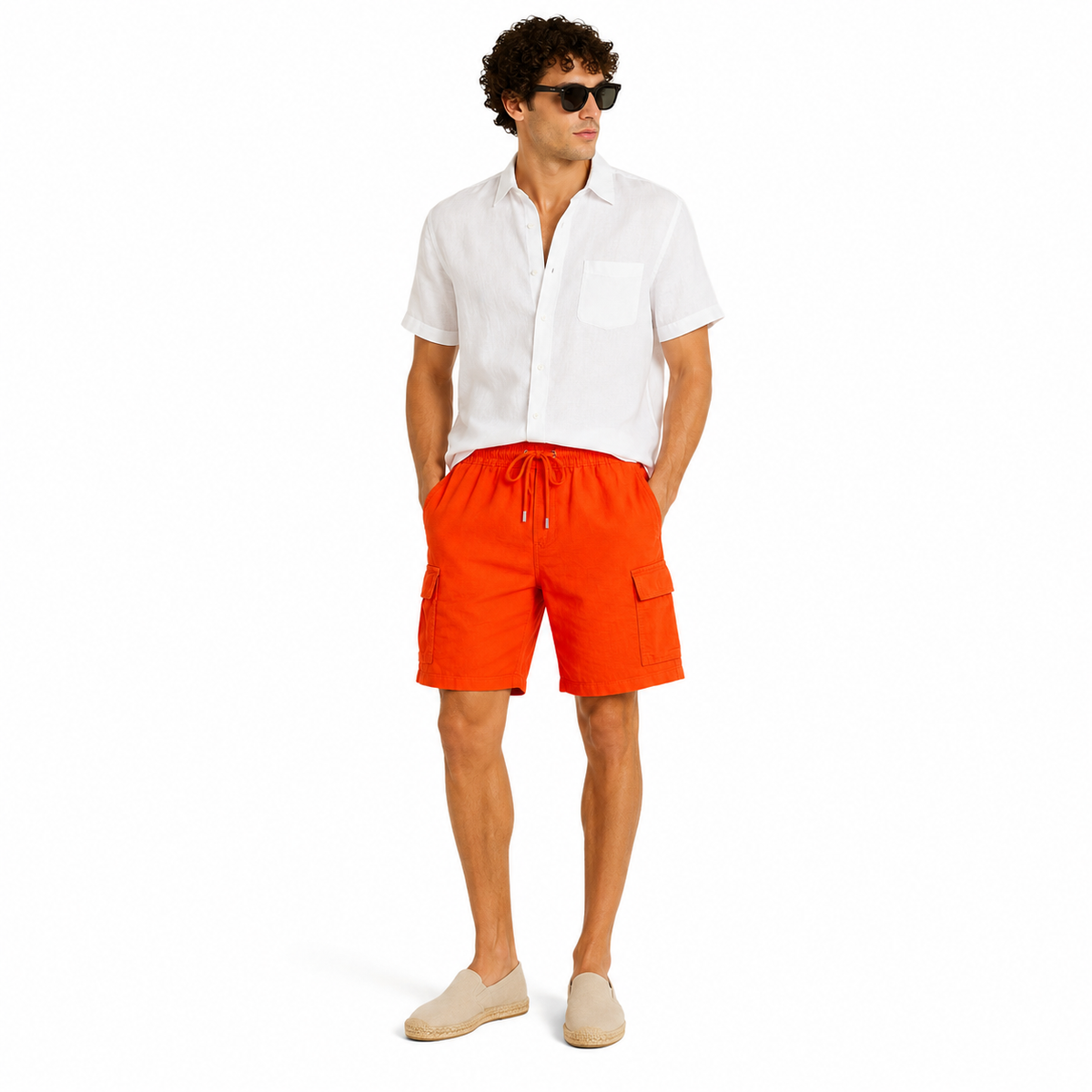 Vilebrequin Men Shorts Cargo Orange