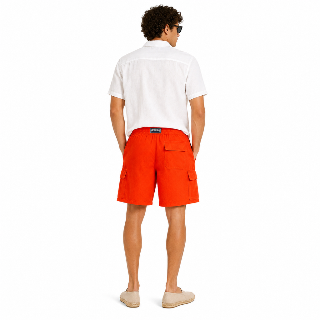 Vilebrequin Men Shorts Cargo Orange