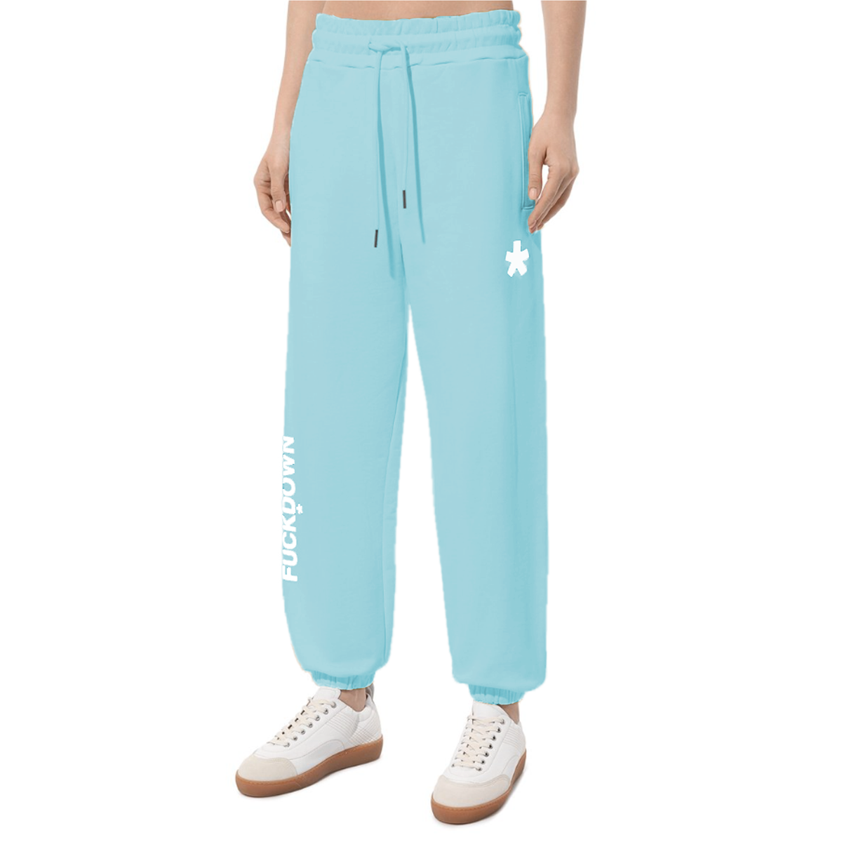 Comme Des Fuckdown Women Trousers Sweatshirt Azzurri Light Blue