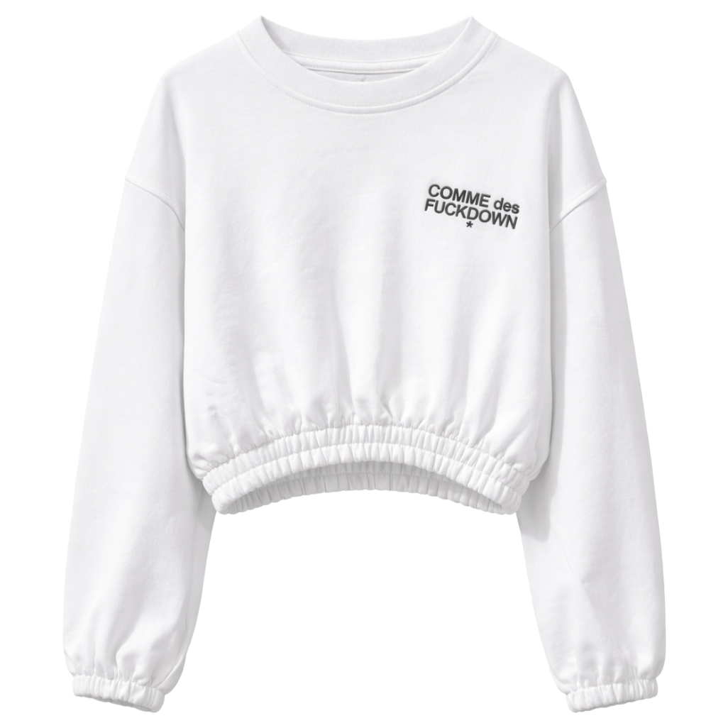 Comme Des Fuckdown Women Sweatshirt White