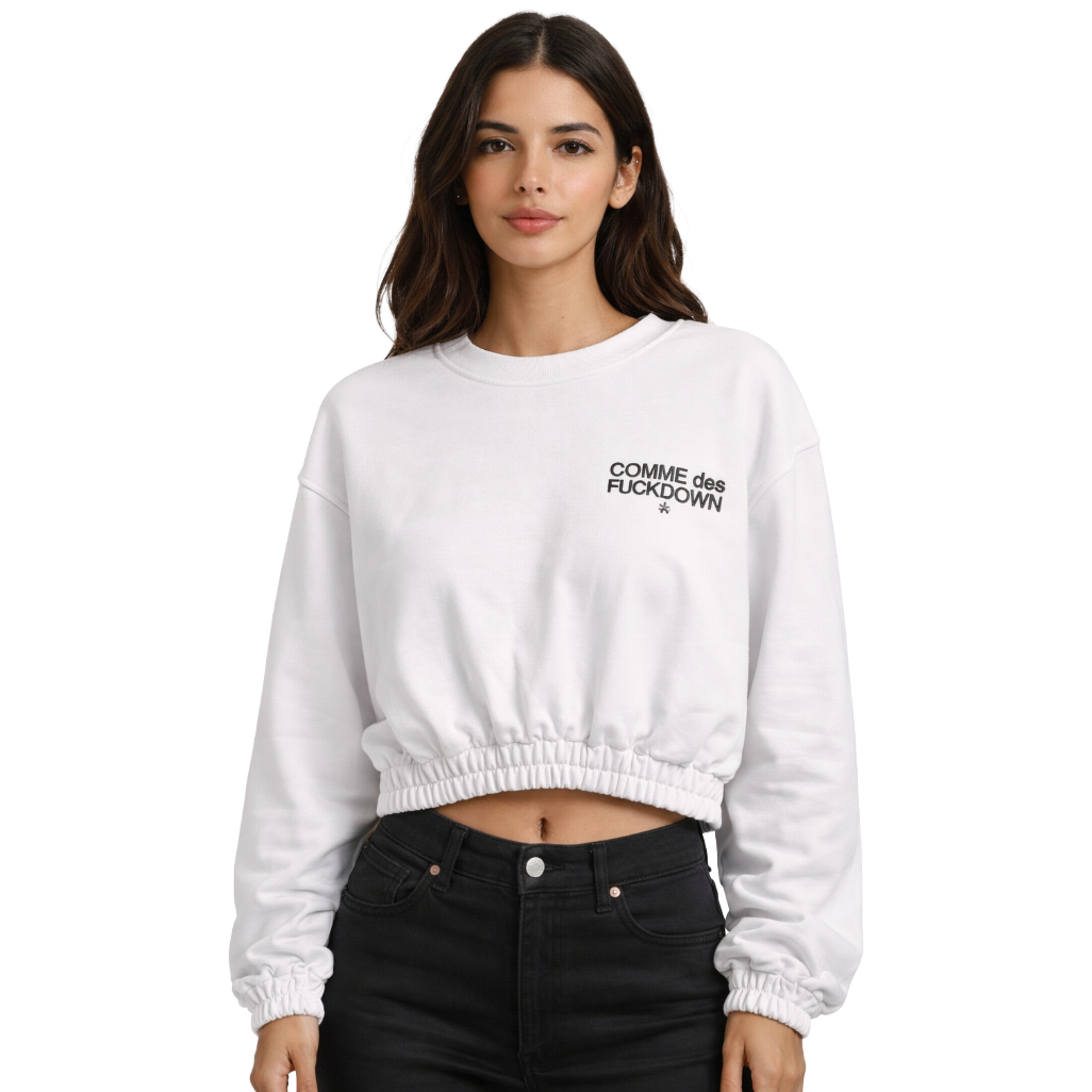 Comme Des Fuckdown Women Sweatshirt White