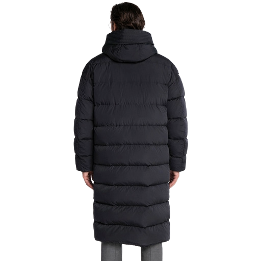 Peuterey Men Down Jacket Padded Long Black