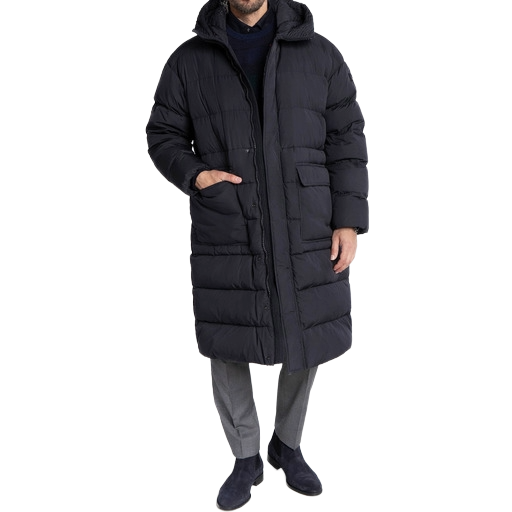 Peuterey Men Down Jacket Padded Long Black