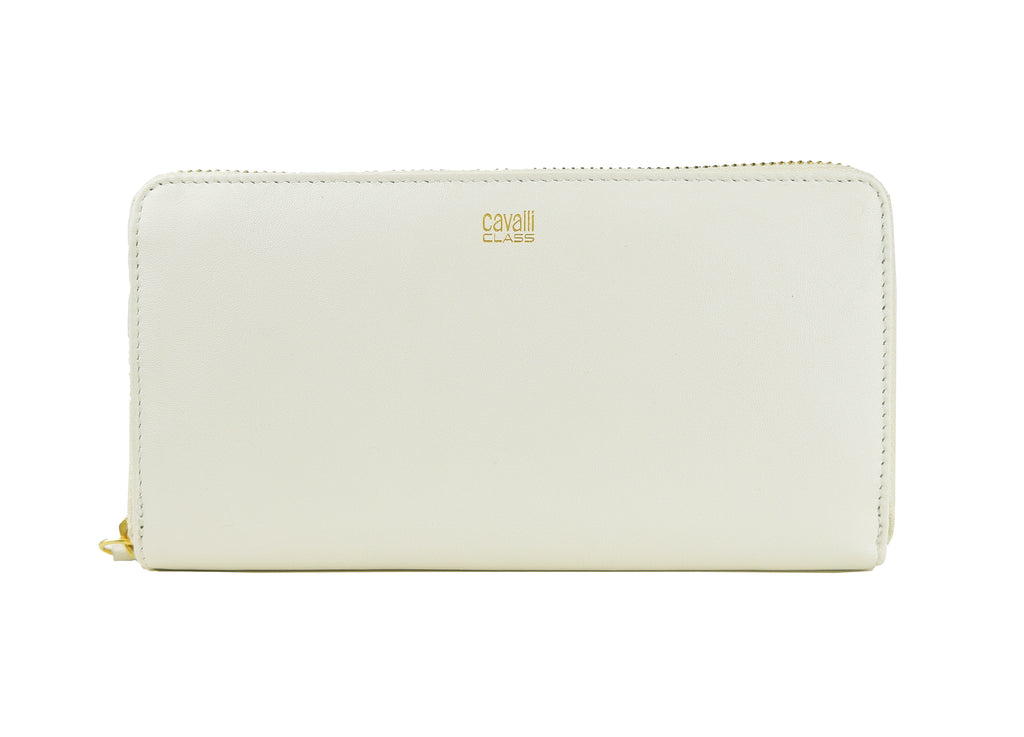 Cavalli Class Women Zipper Wallets White