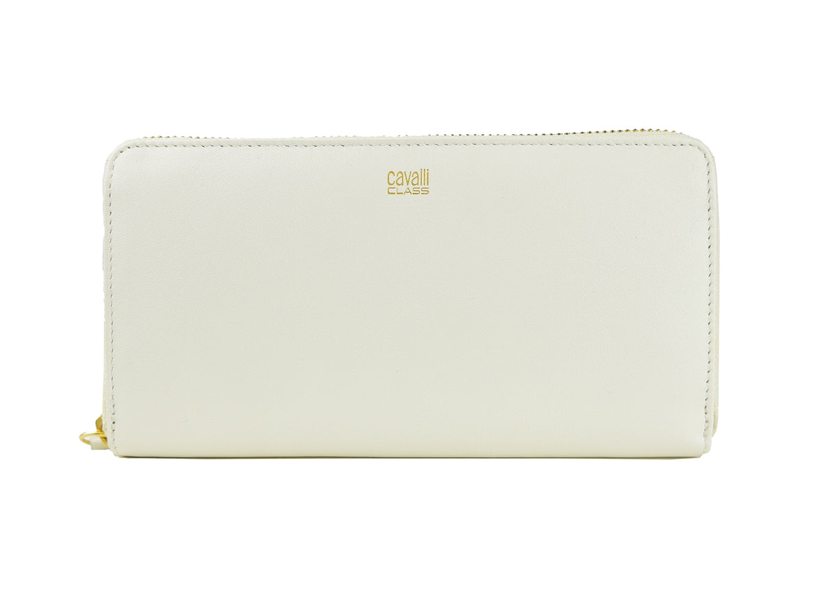 Cavalli Class Women Zipper Wallets White