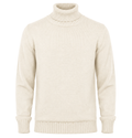Alpha Studio Men Turtleneck Wool White