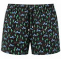 MC2 Saint Barth Men Micro Patterned Coast Swimwear Black