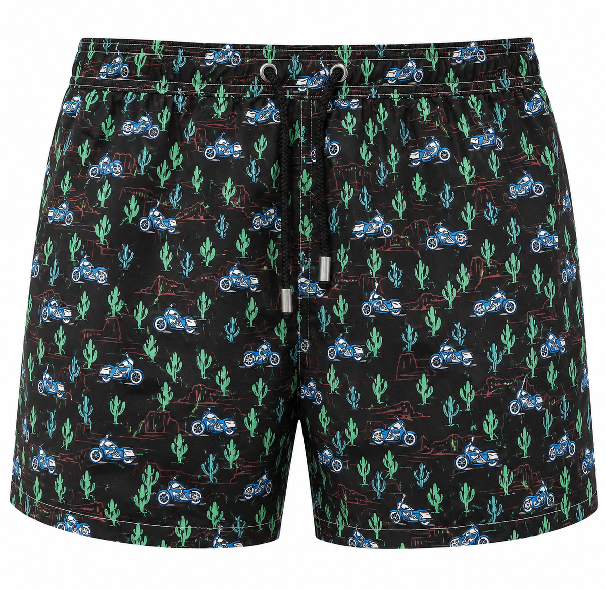 MC2 Saint Barth Men Micro Patterned Coast Swimwear Black