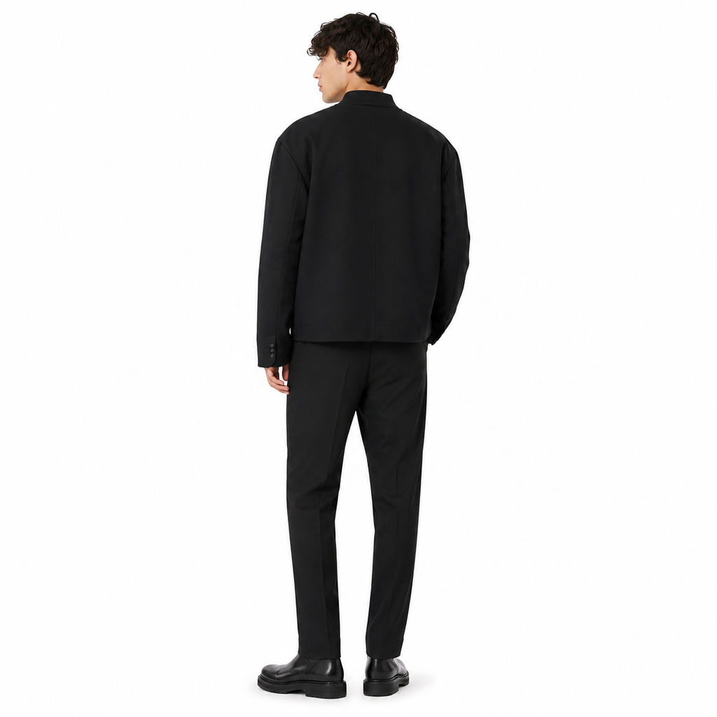 Alpha Studio Men Bomber Gabardina Black