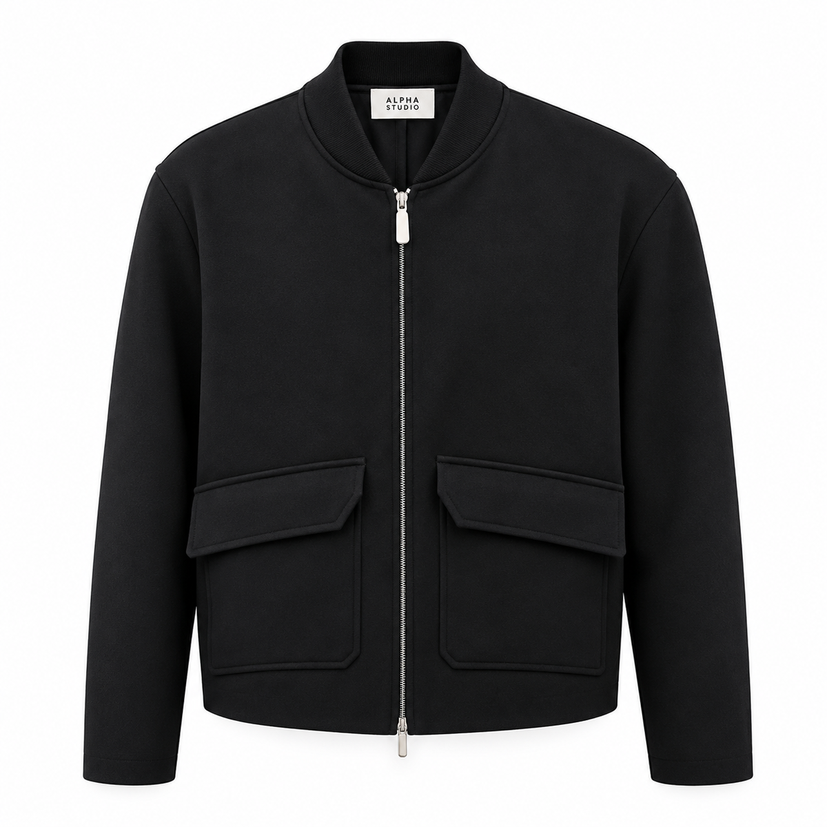 Alpha Studio Men Bomber Gabardina Black