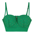 Elisabetta Franchi Women Top Studded Green