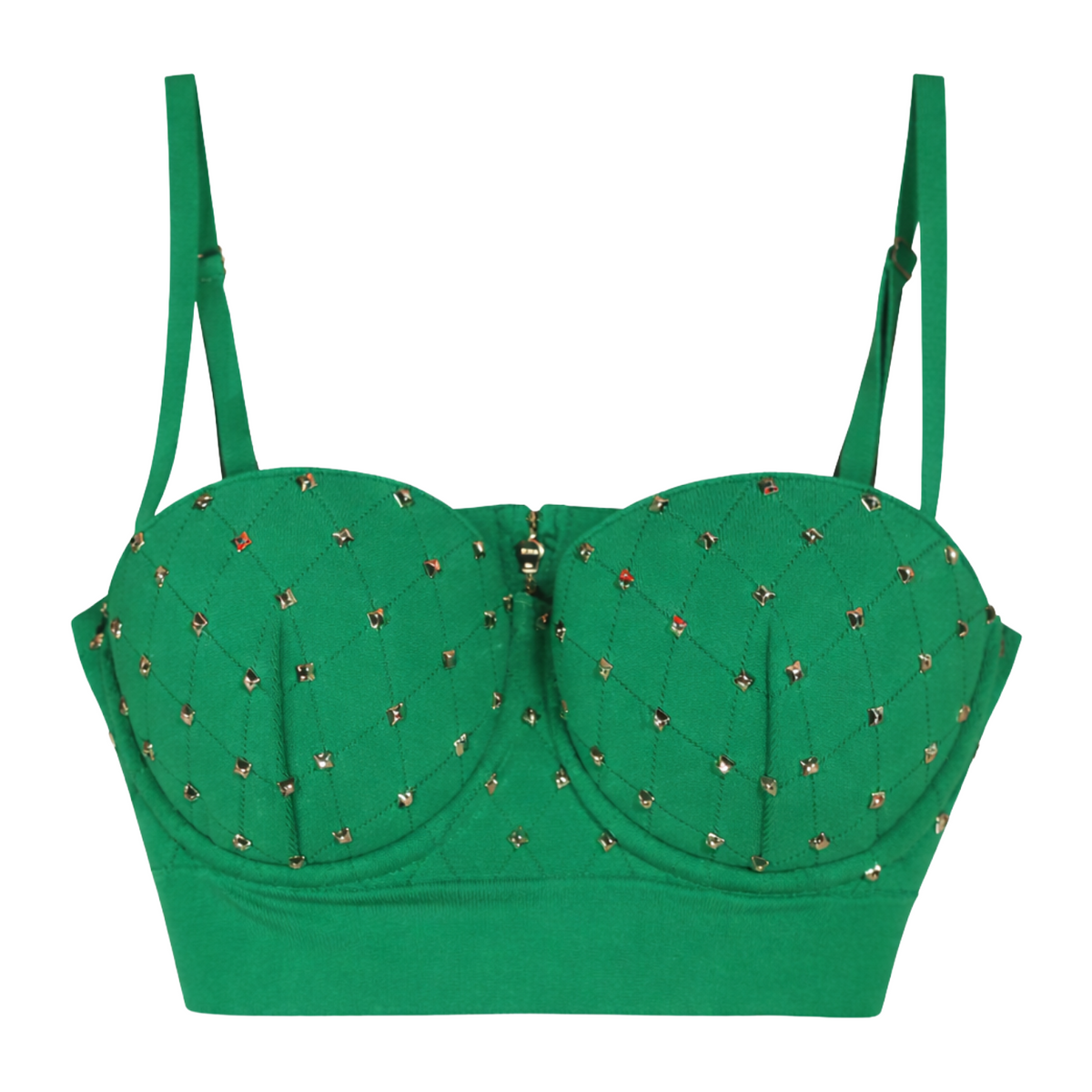 Elisabetta Franchi Women Top Studded Green