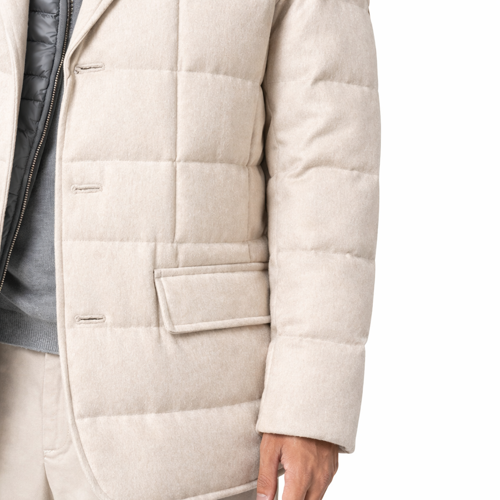 Herno Men Jacket Doppio Petto White