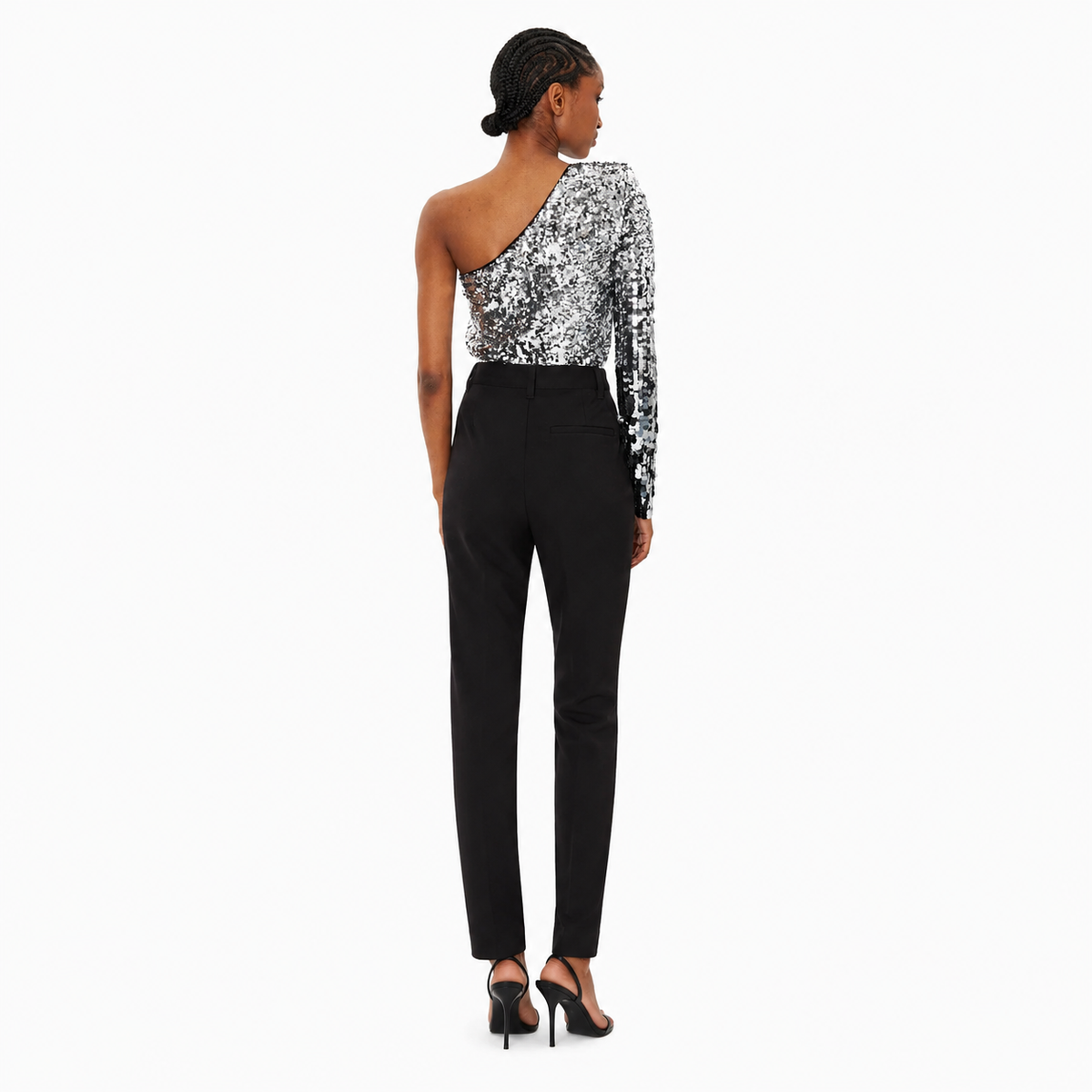 Patrizia Pepe Women Bodysuit Paiettes Grey
