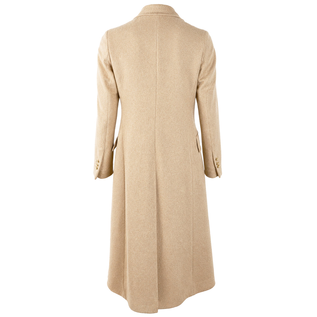 Loro Piana Fabric Women Coat Double-Breasted Beige