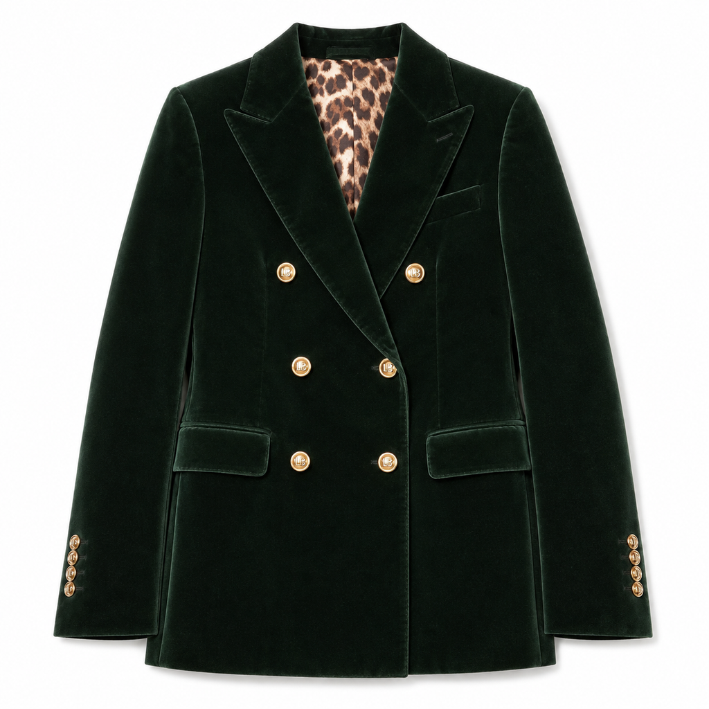 Dolce & Gabbana Men Jacket Velvet Green
