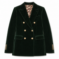 Dolce & Gabbana Men Jacket Velvet Green