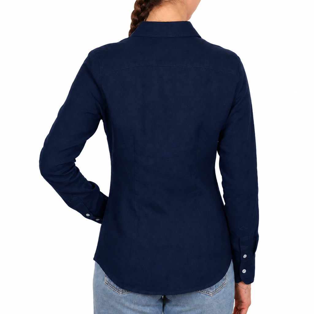 Bagutta Women Shirt Linen Night Blue