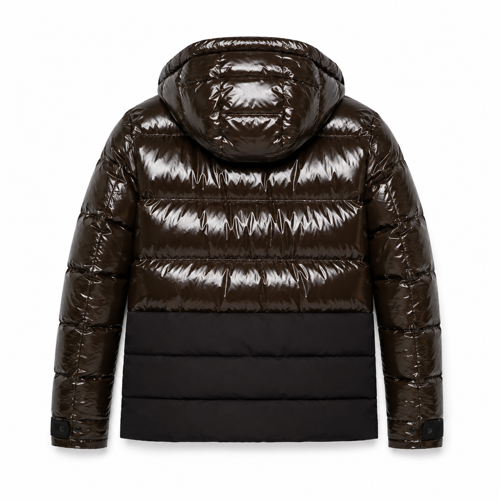 Moose knuckles Men Jacket Padded Glossy Brown