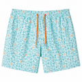 MC2 Saint Barth Men Micro Patterned Hitode Swimwear Light Blue