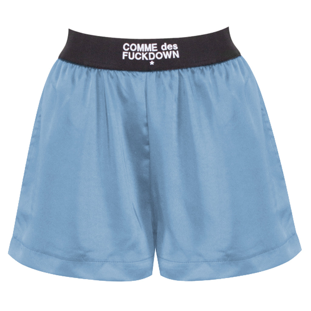 Comme Des Fuckdown Women Shorts Elastico Light Blue