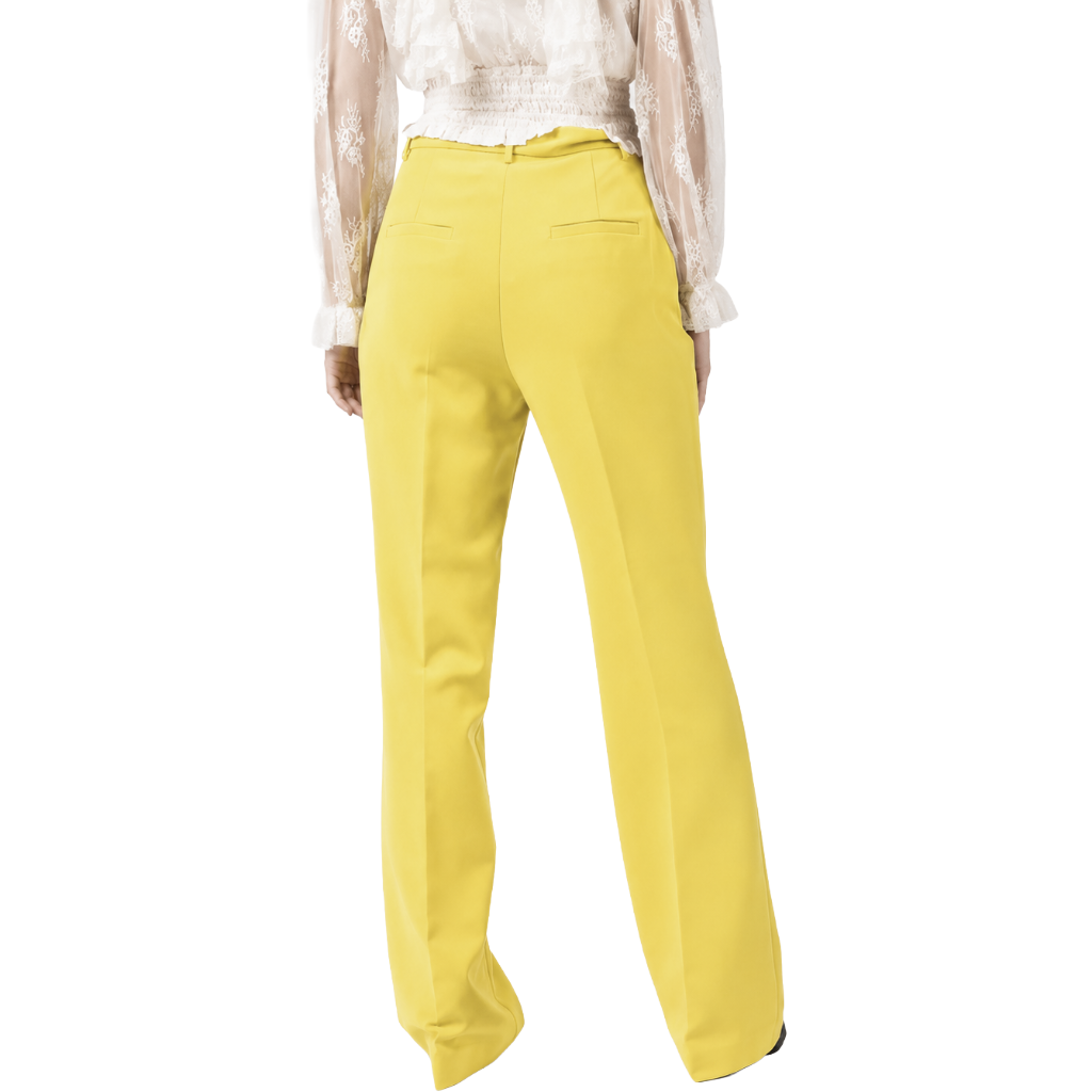 Pinko Women Trousers Laurance Gialli Yellow