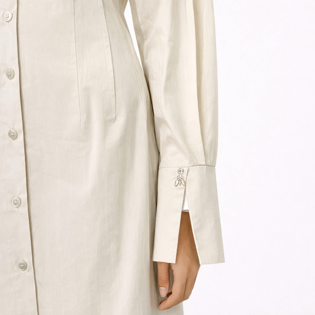 Patrizia Pepe Women Dress Pinstripe Grey