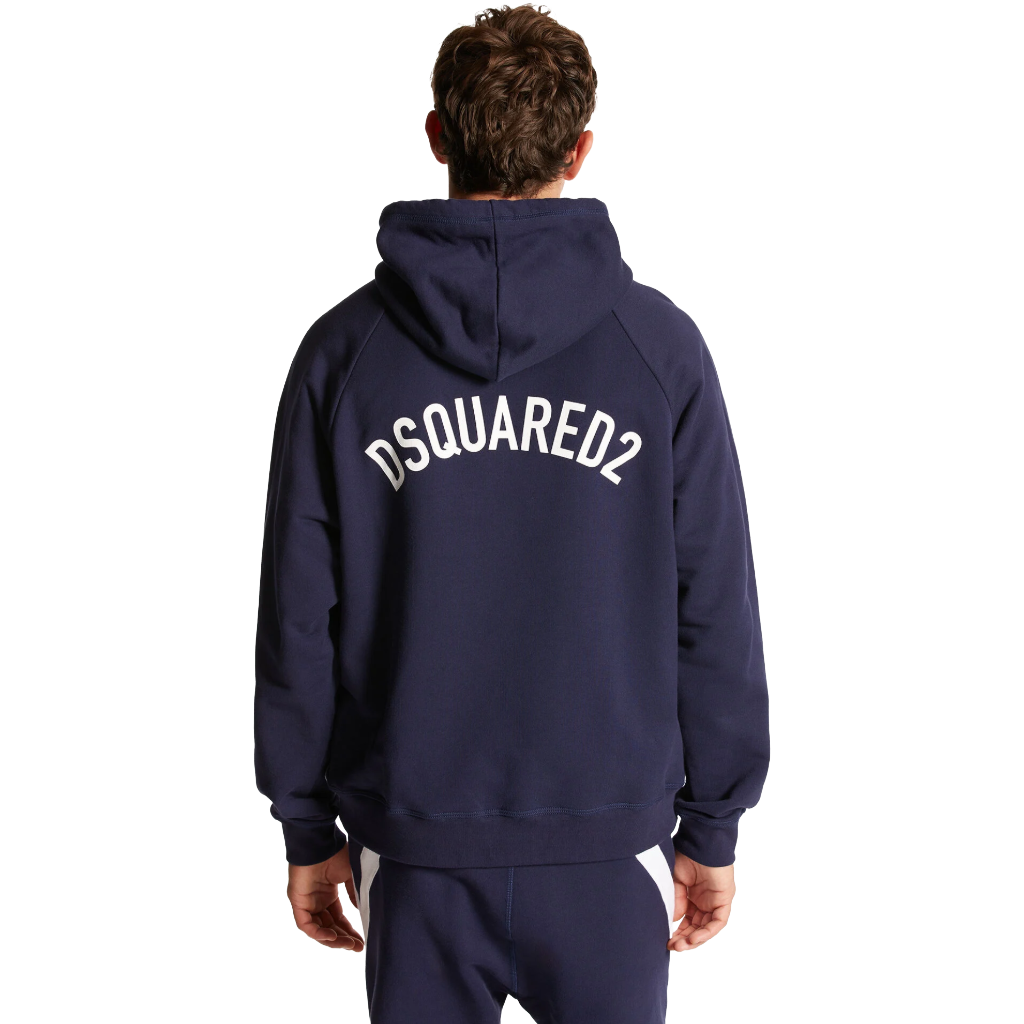 Dsquared2 Men Sweatshirt Hooded Blue