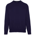Malo Men Crew Neck Blend Cashmere Navy Sweaters Blue