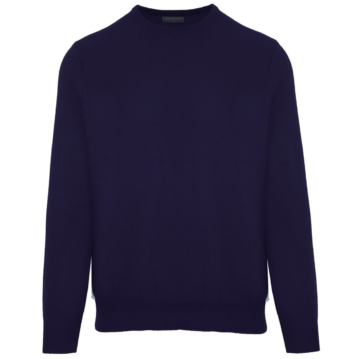 Malo Men Crew Neck Blend Cashmere Navy Sweaters Blue