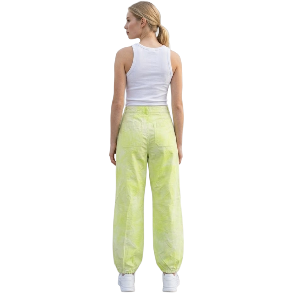 Pinko Women Trousers Marsiglia Cotton Yellow