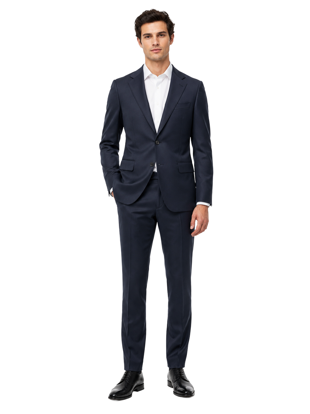 Ermenegildo Zegna Fabric Men Suit Wool Scuro Blue